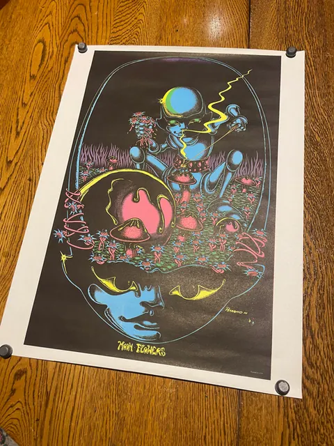 Original vintage blacklight poster 20”x27”