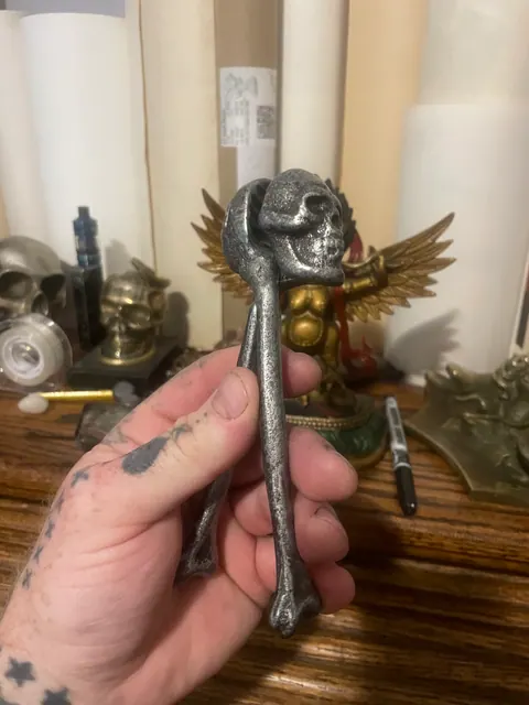Anique/vintage cast iron Skull nutcracker. Made in the USA