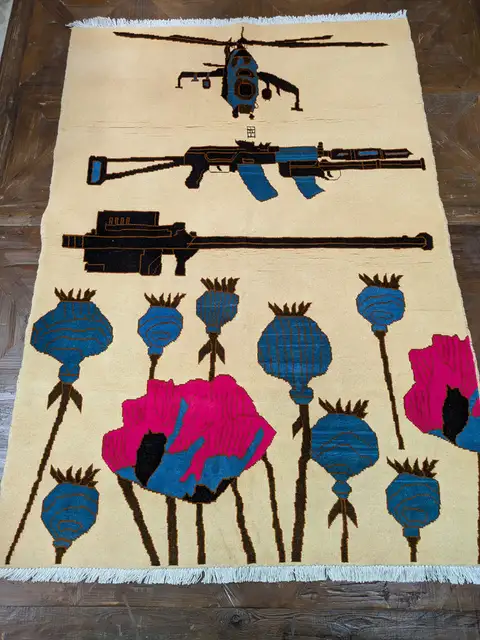 Sold: War Rug #2024, 184 x 124 cm