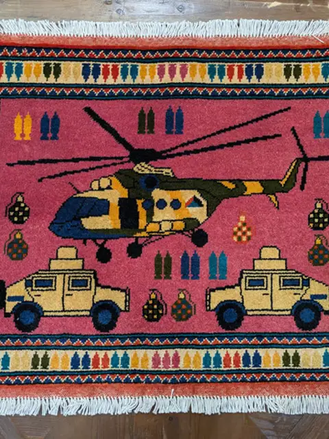 War Rug #2025, 82 x 68 cm
