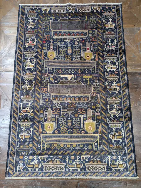 War Rug #2059, 182 x 118 cm