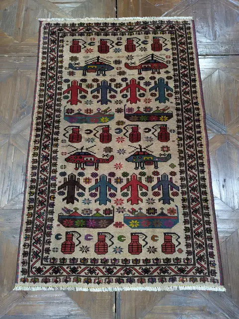 War Rug #2125, 145 x 91 cm