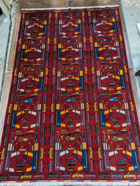 War Rug #2151, 316 x 204 cm